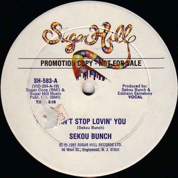 Portada del maxisingle Can't Stop Lovin' You de Sekou Bunch