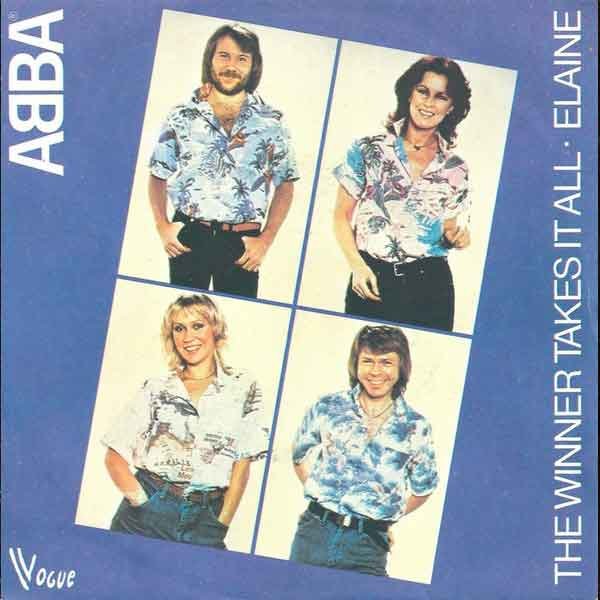 Portada del single The Winner Takes It All de ABBA